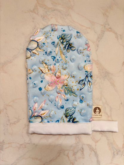 Gant démaquillant fleuri