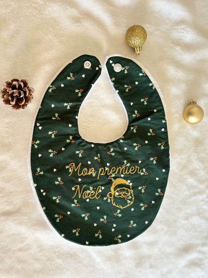 Bavoirs premier Noël vert