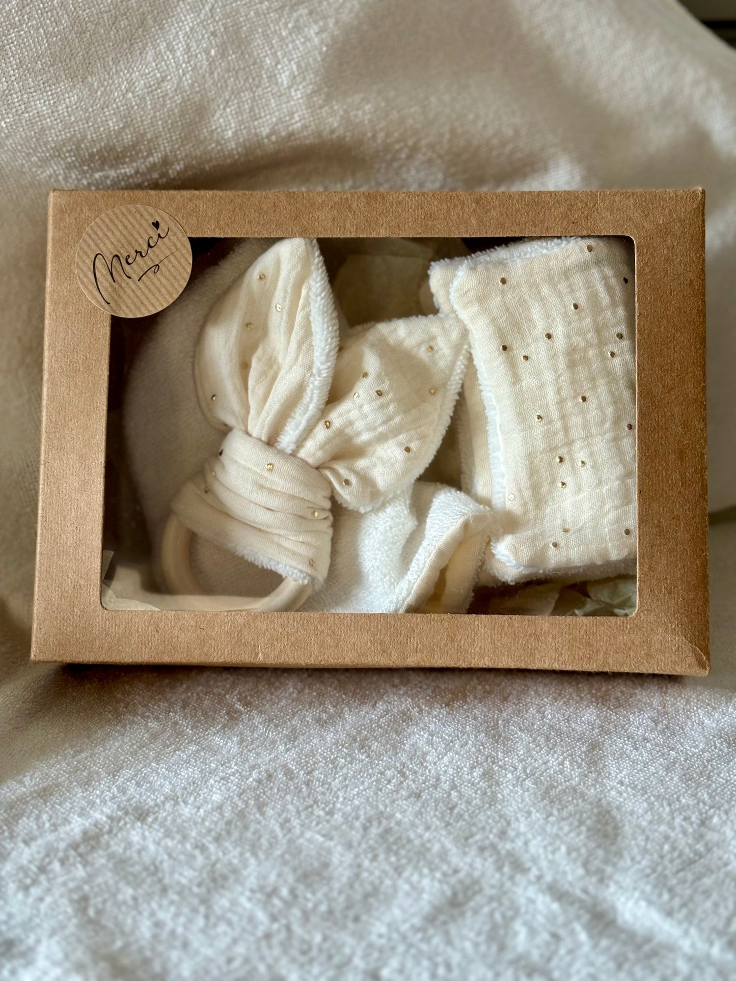 Cadeau naissance beige