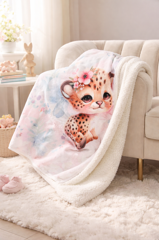 Couverture Savane rose