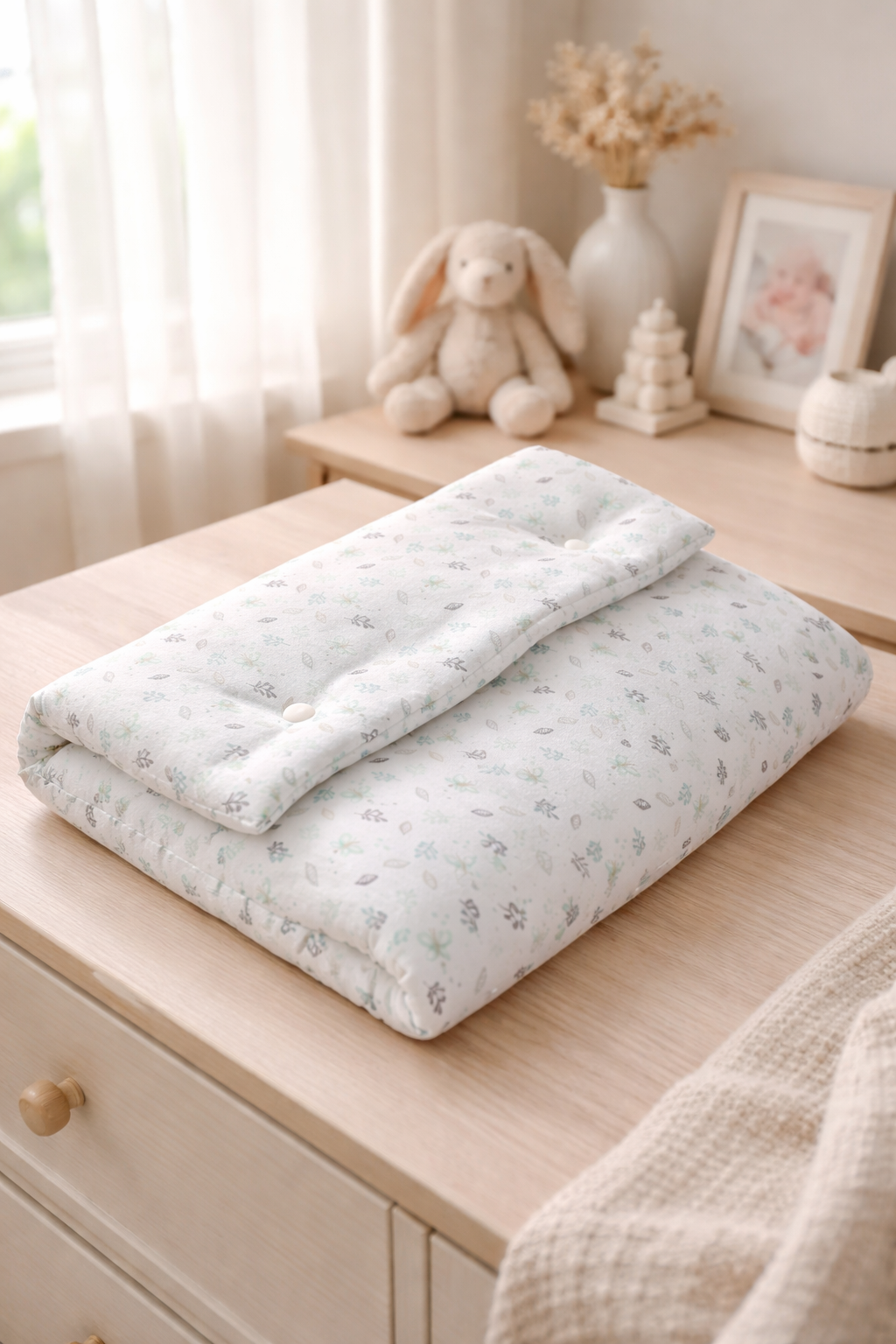 Matelas à langer nomade brin bleu